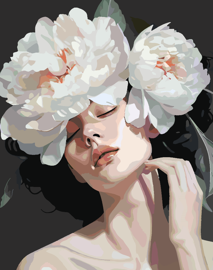 Painting by numbers - Flower Head 4323