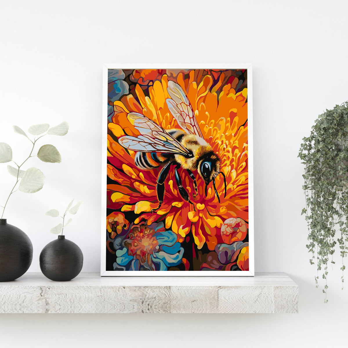 Paint by numbers - Bee on Flower 4324