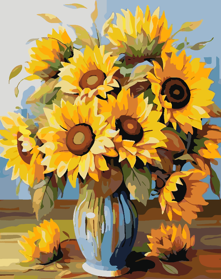 Paint by numbers - Sunflower in Vase 4328