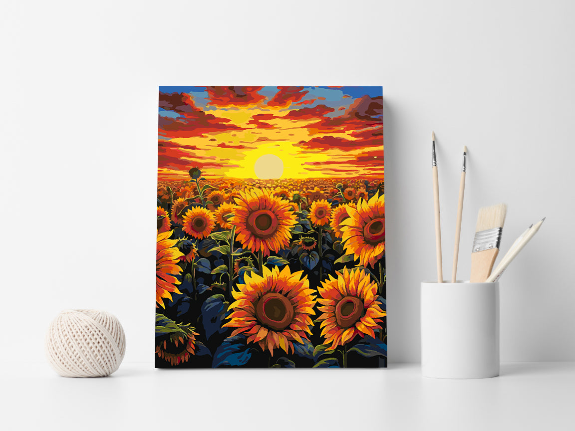 Paint by numbers - Sunflower Landscape 4329