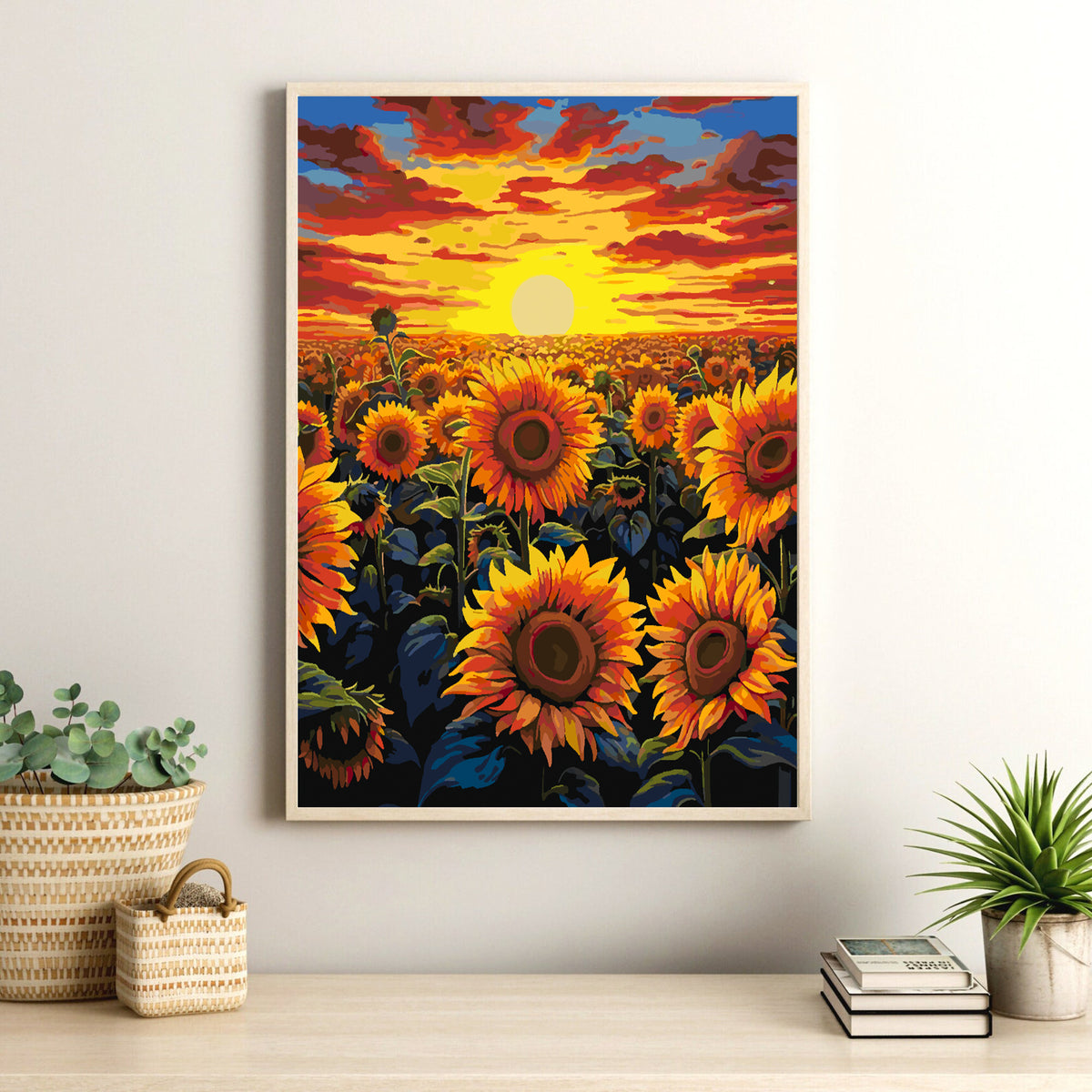 Paint by numbers - Sunflower Landscape 4329