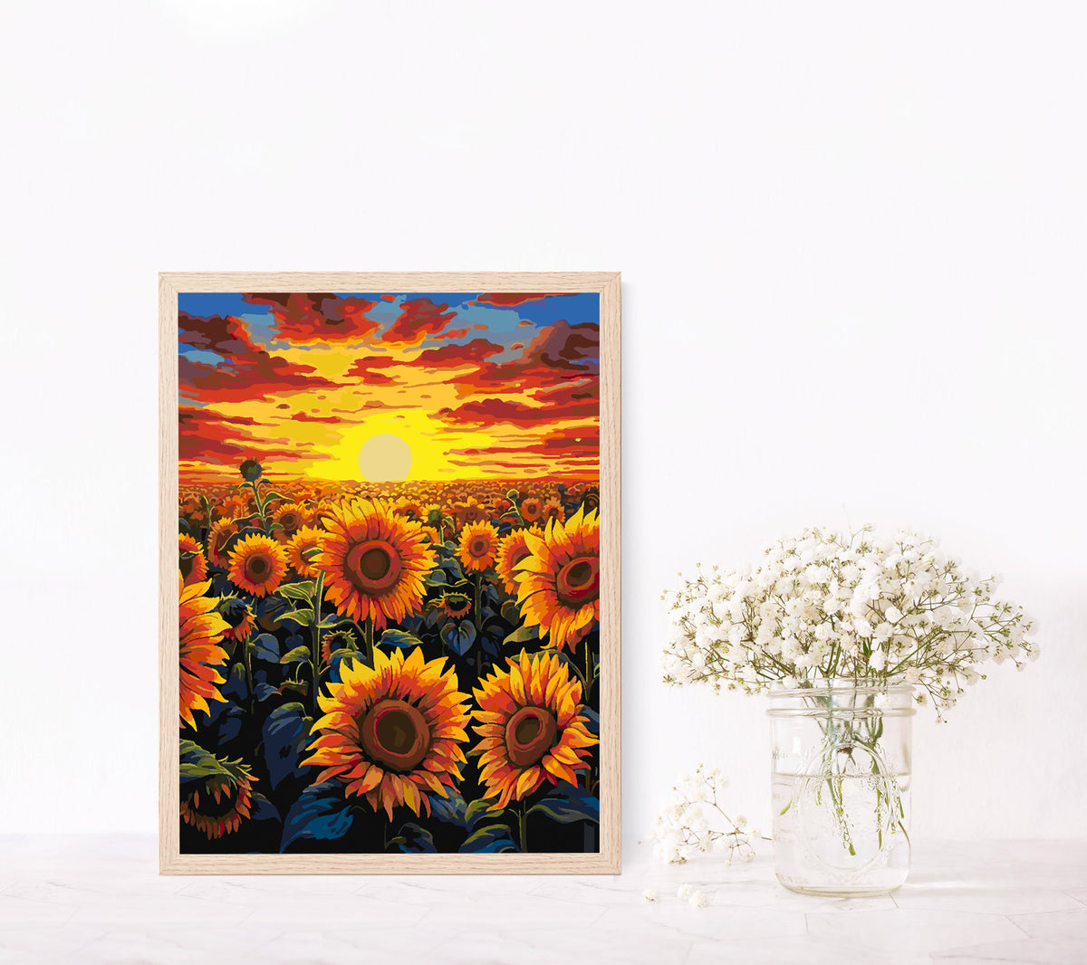 Paint by numbers - Sunflower Landscape 4329