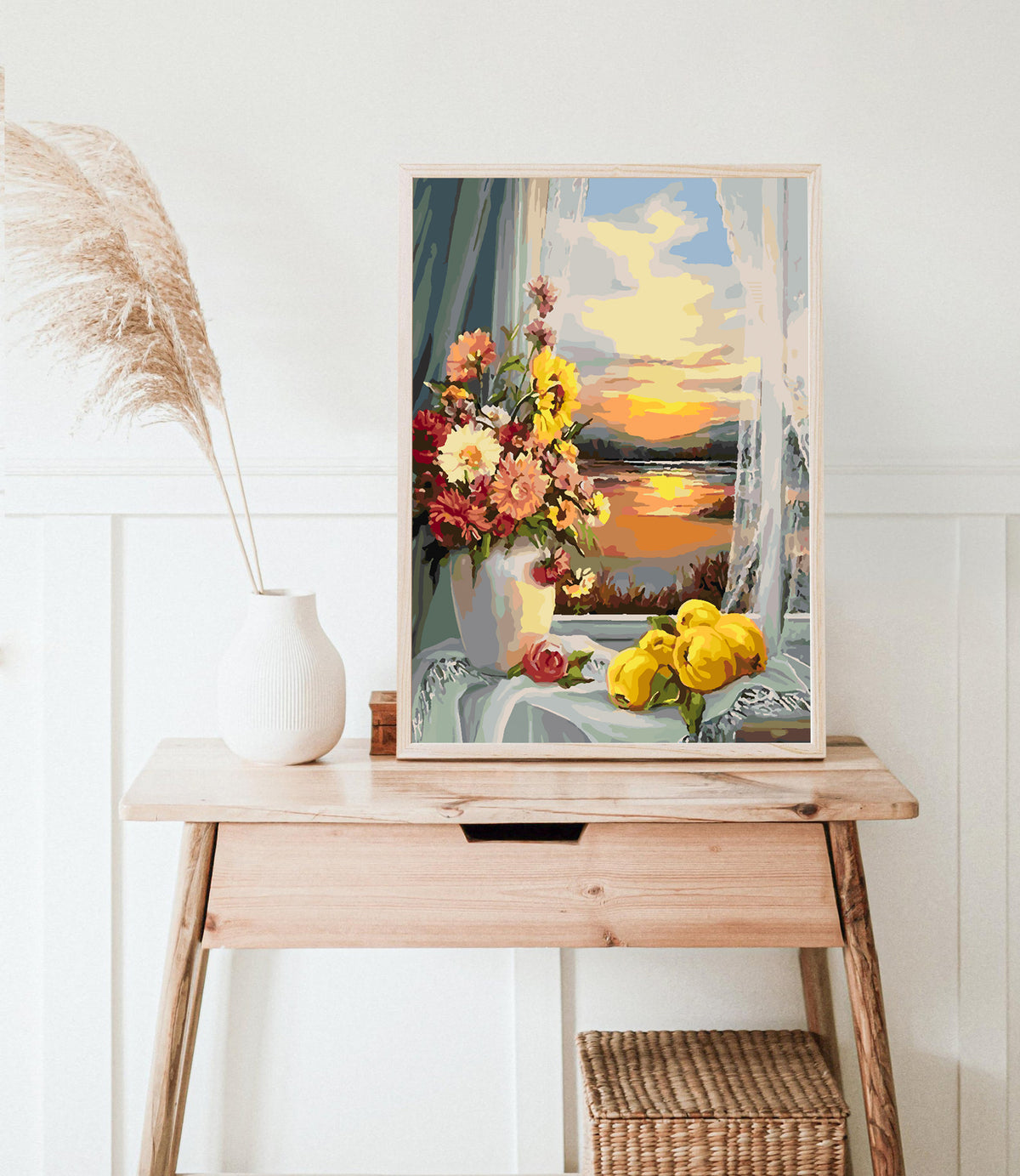 Paint by numbers - Flowers in a Vase and Sunset 4332
