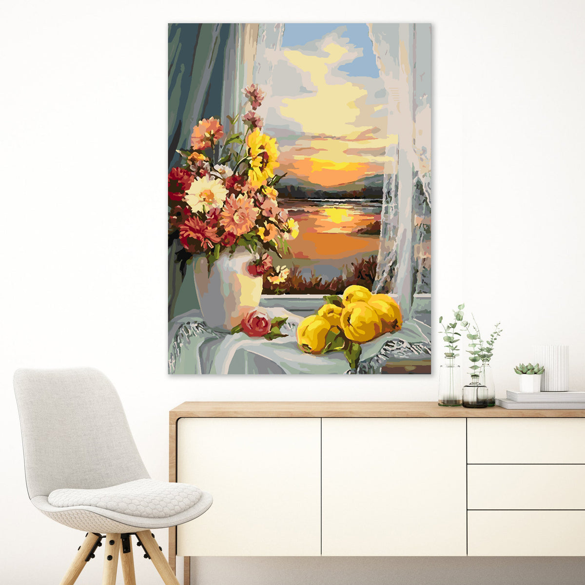 Paint by numbers - Flowers in a Vase and Sunset 4332