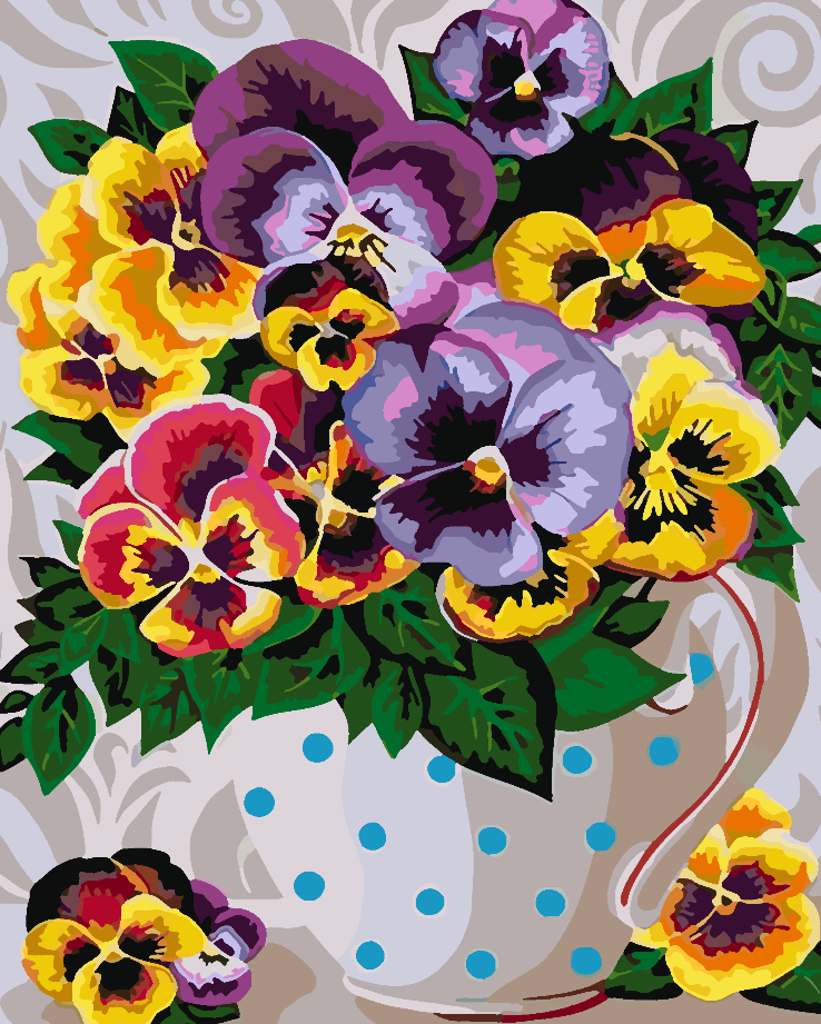 Paint by numbers - Flowers in a Vase 4333