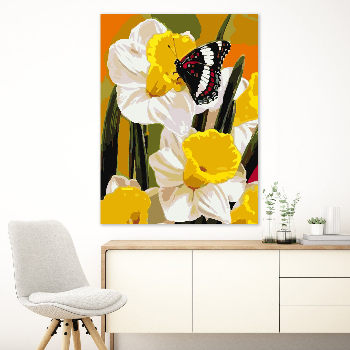 Paint by numbers - Flowers and Butterflies 4341