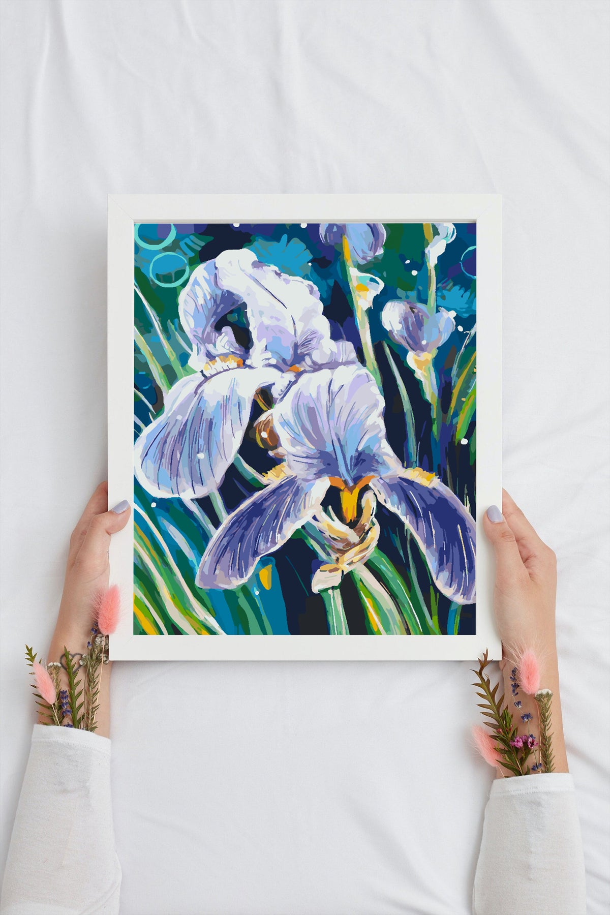 Pictura pe numere - Flori Violete 4344