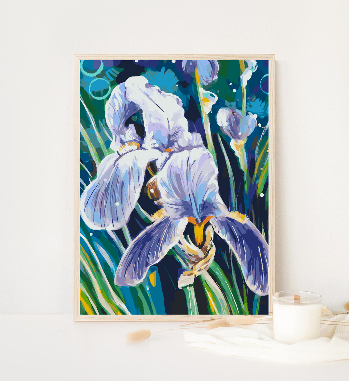 Pictura pe numere - Flori Violete 4344