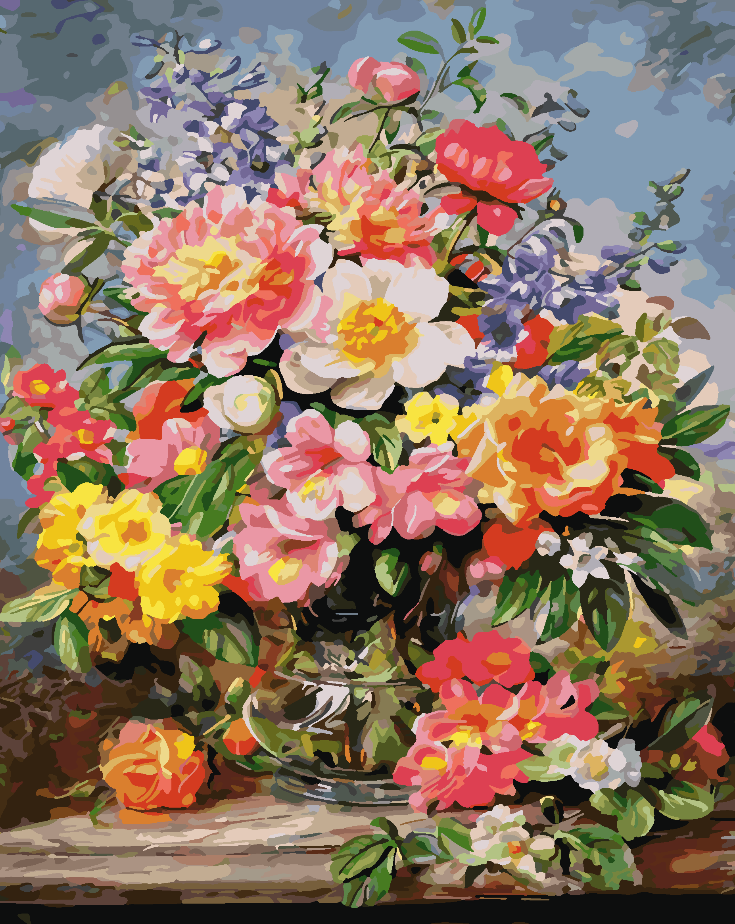 Paint by numbers - Flowers in a Vase 4346