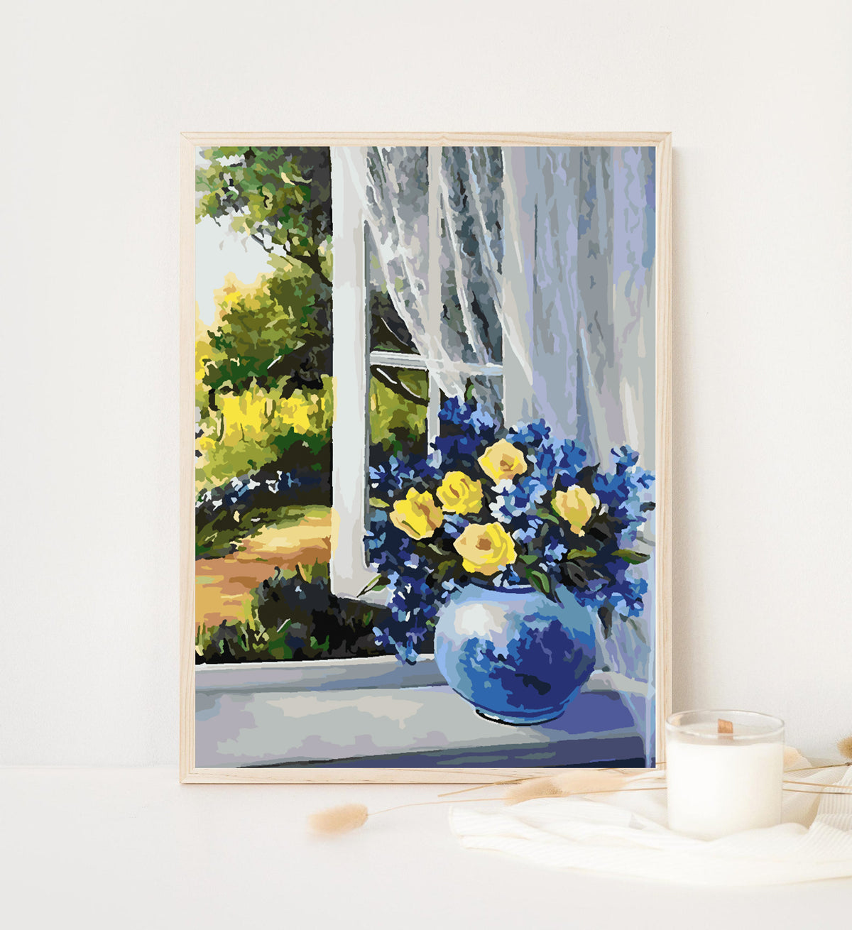 Pictura pe numere - Flori in Vaza 4349