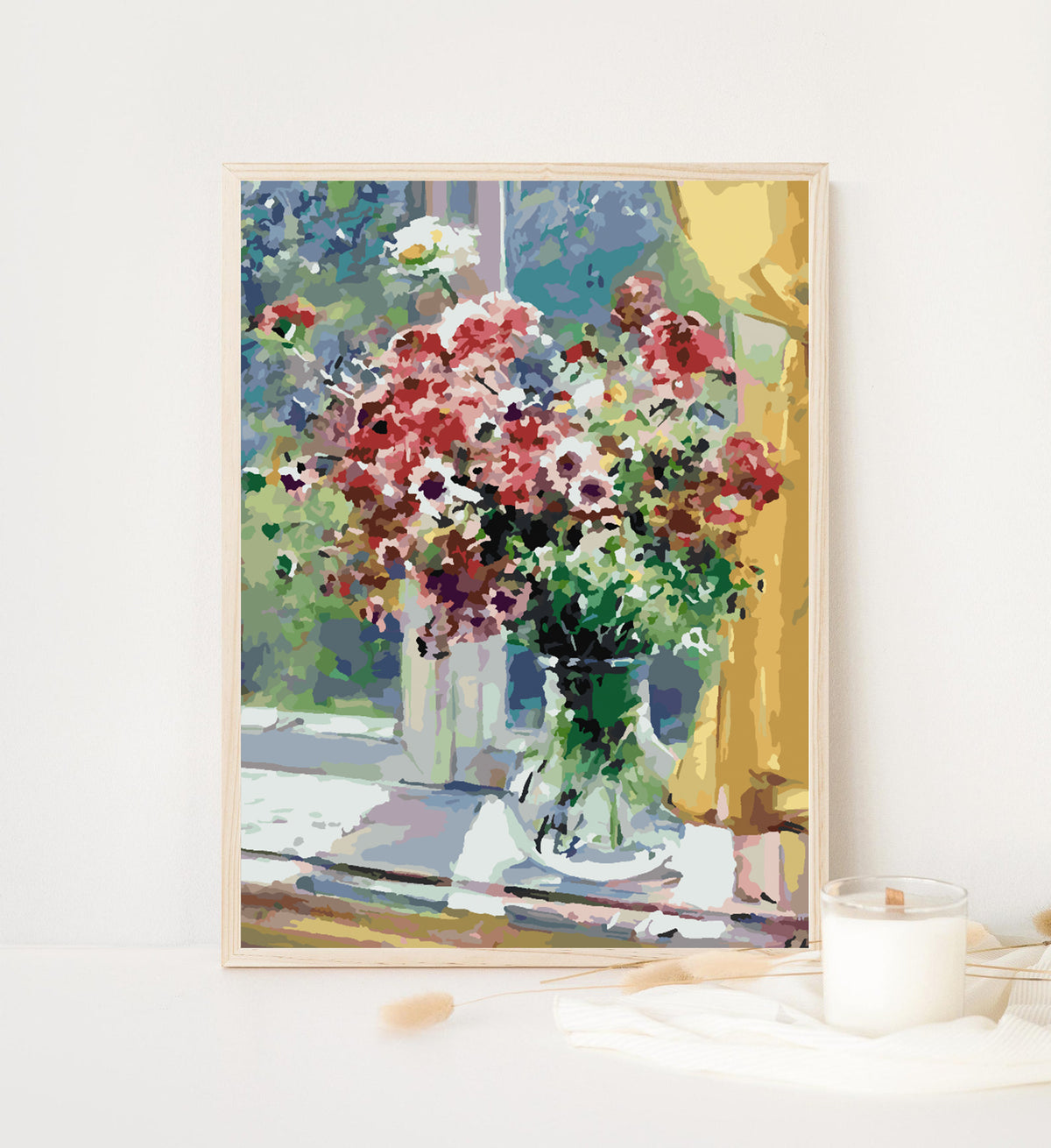 Pictura pe numere - Flori in Vaza 4350