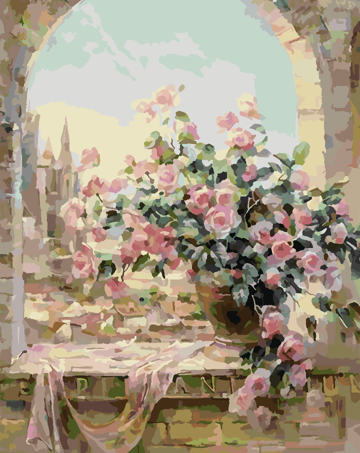 Paint by numbers - Flowers in a Vase 4352