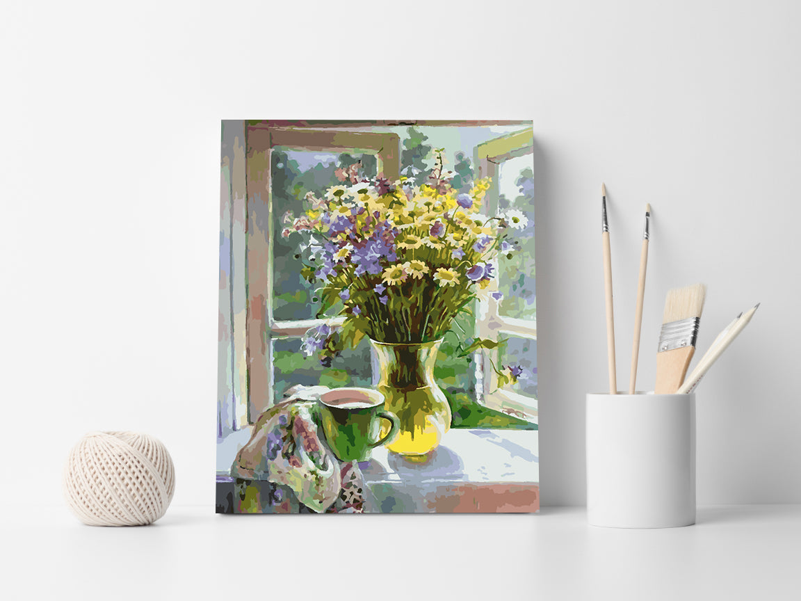Paint by numbers - Flowers in a Vase 4358