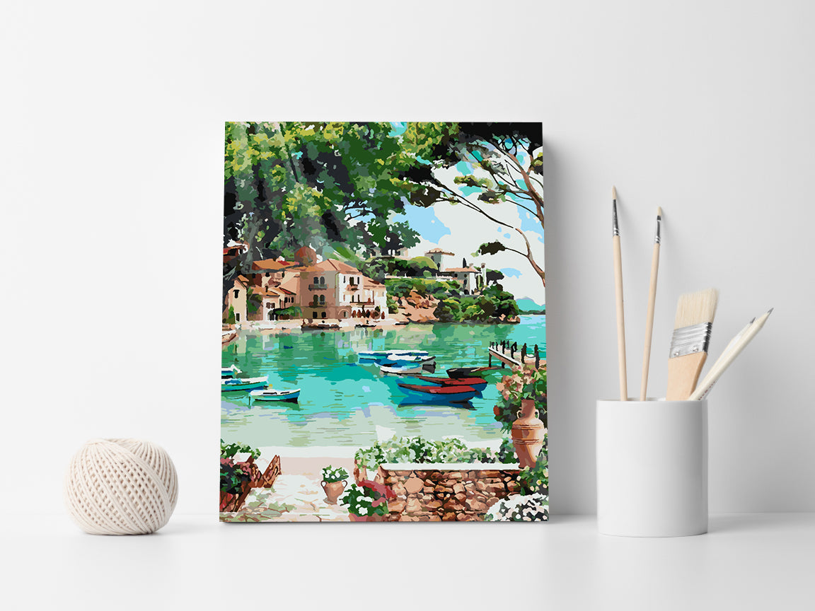 Paint by numbers - Boats on the Water 4362