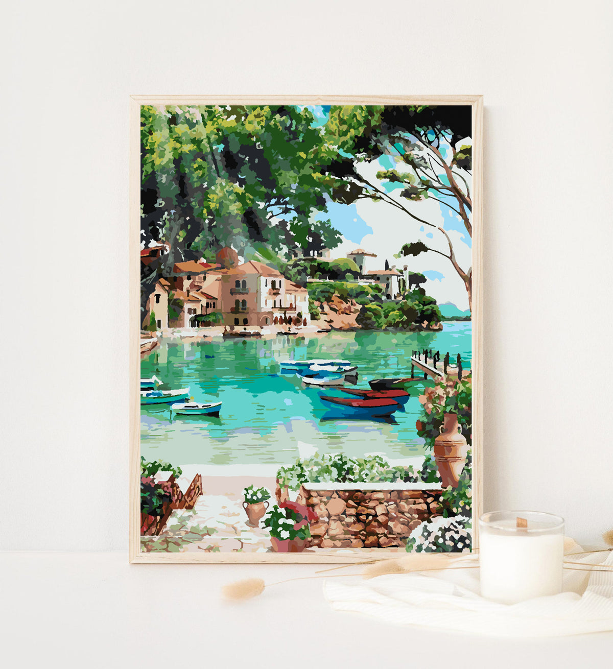 Paint by numbers - Boats on the Water 4362