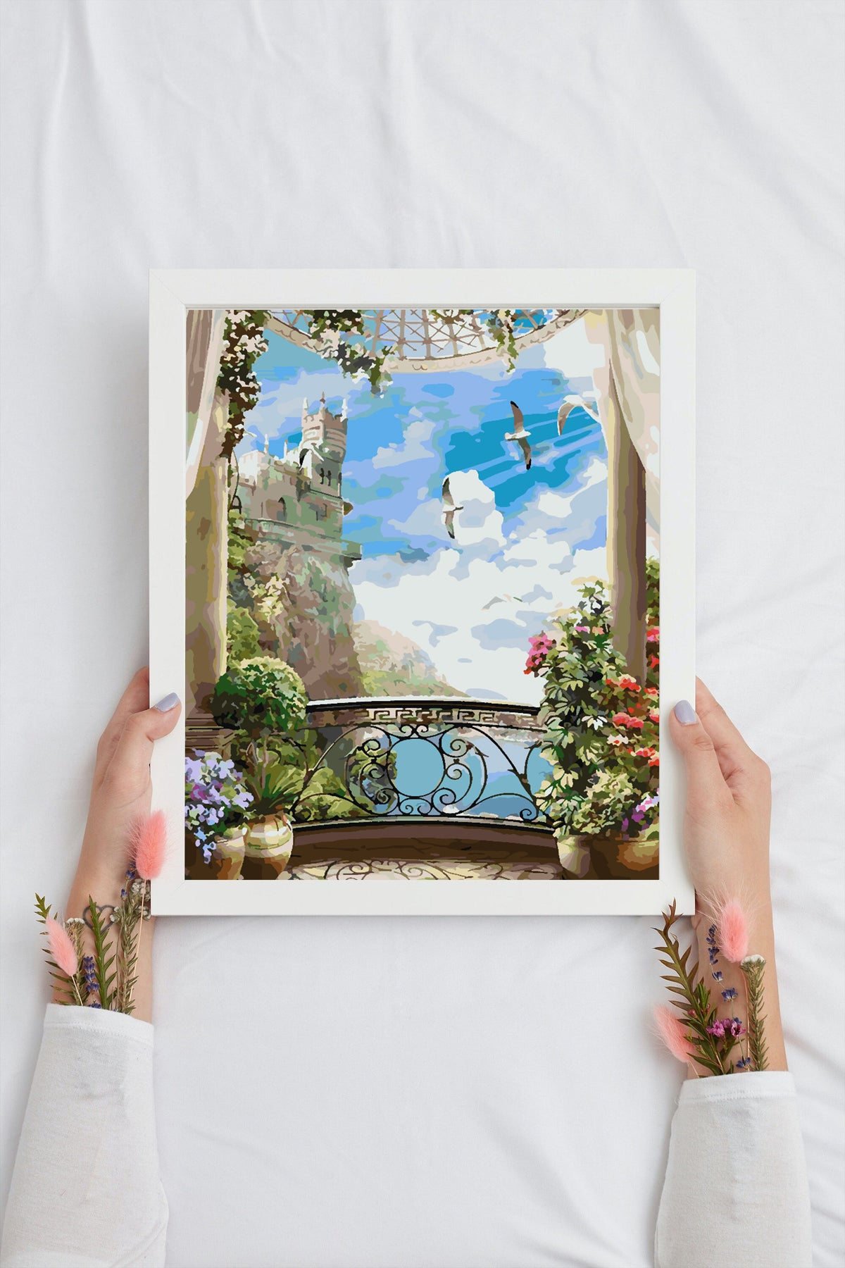 Pictura pe numere - Peisaj la Castel 4363