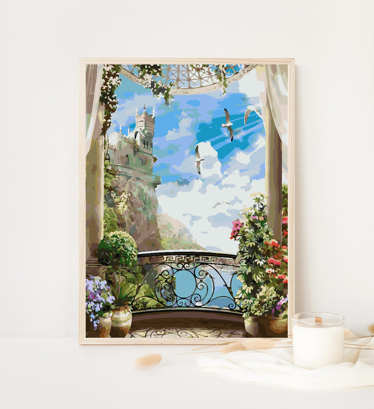 Pictura pe numere - Peisaj la Castel 4363