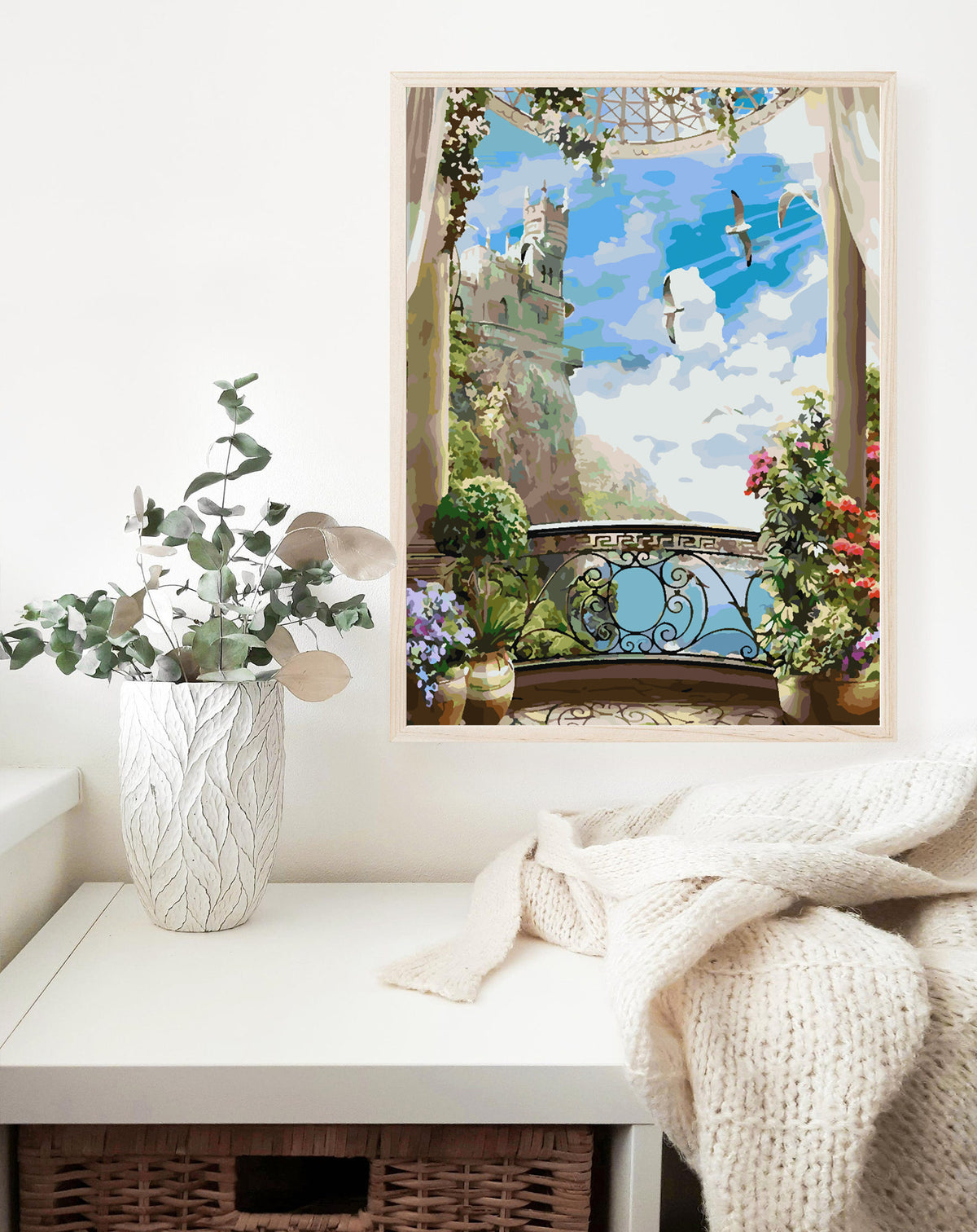 Pictura pe numere - Peisaj la Castel 4363