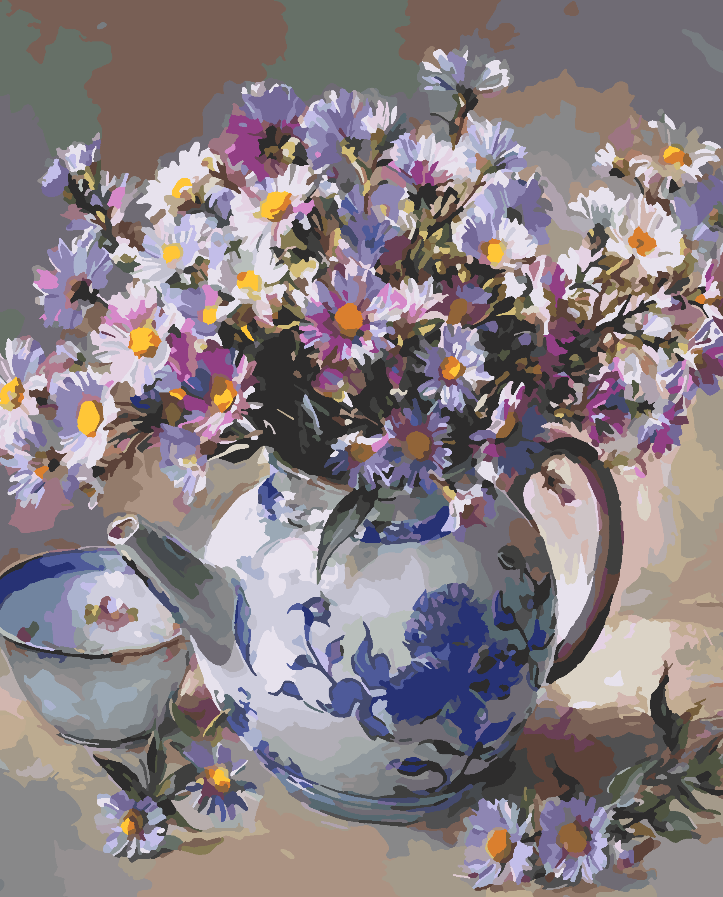 Paint by numbers - Flowers in a Vase 4392