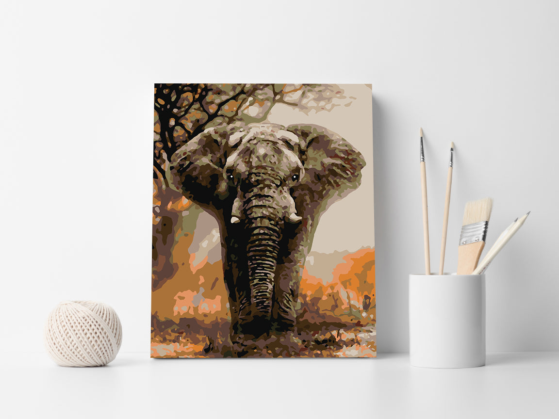 Painting by numbers - Elephant 4406