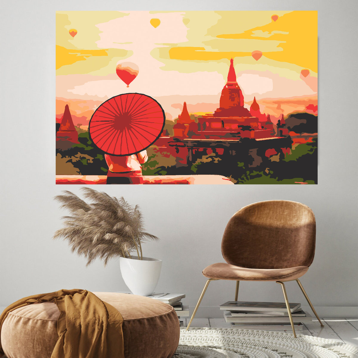 Paint by numbers - Sunset City Landscape 4407