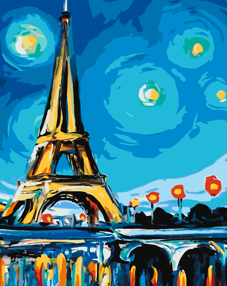 Painting by numbers - Eiffel Tower 4408