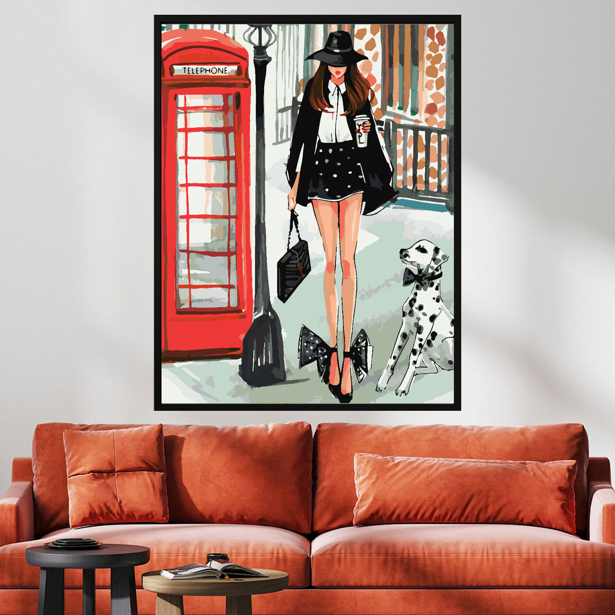 Paint by numbers - Girl with Dog 4410