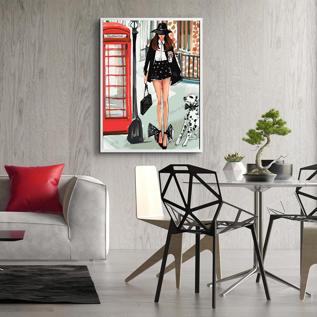 Paint by numbers - Girl with Dog 4410