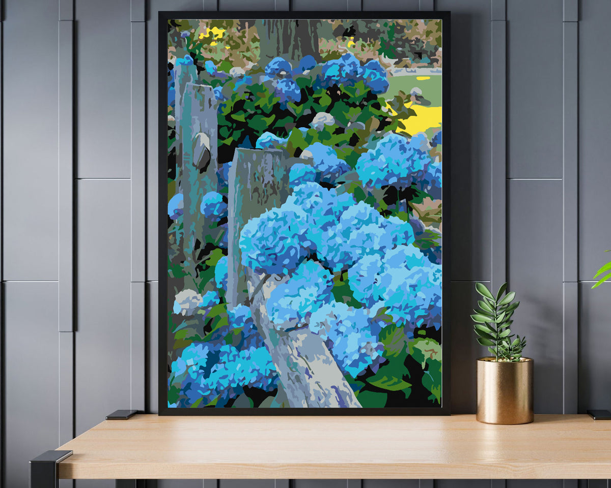 Paint by numbers - Blue Flowers 4418