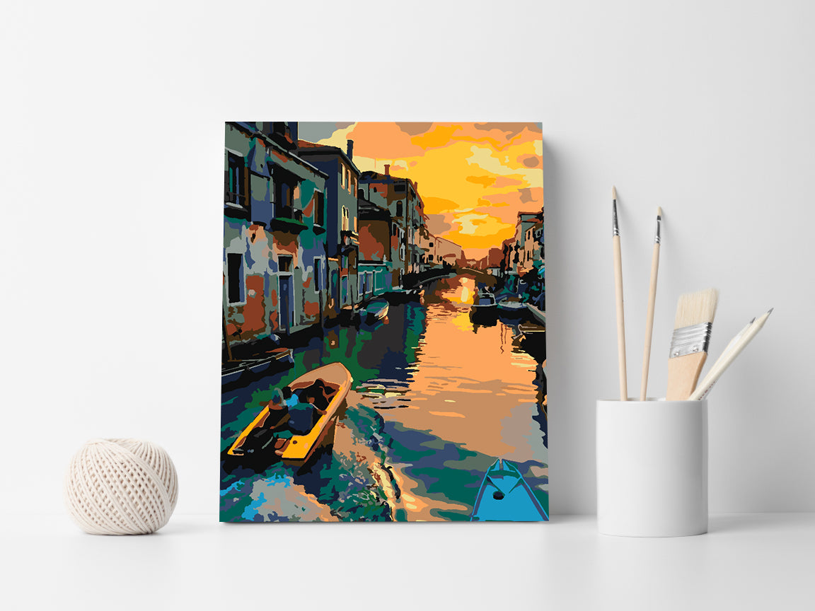 Paint by numbers - City on Water 4421