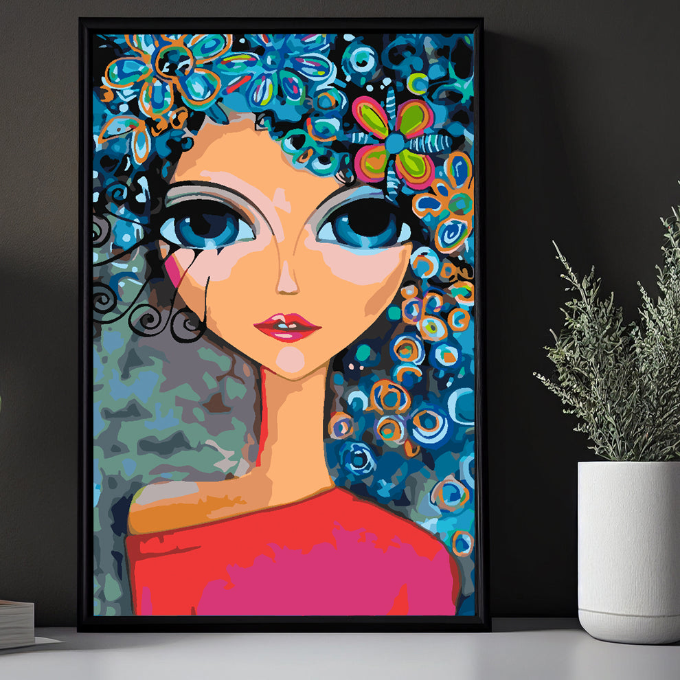 Painting by numbers - Little Girl Portrait 4424