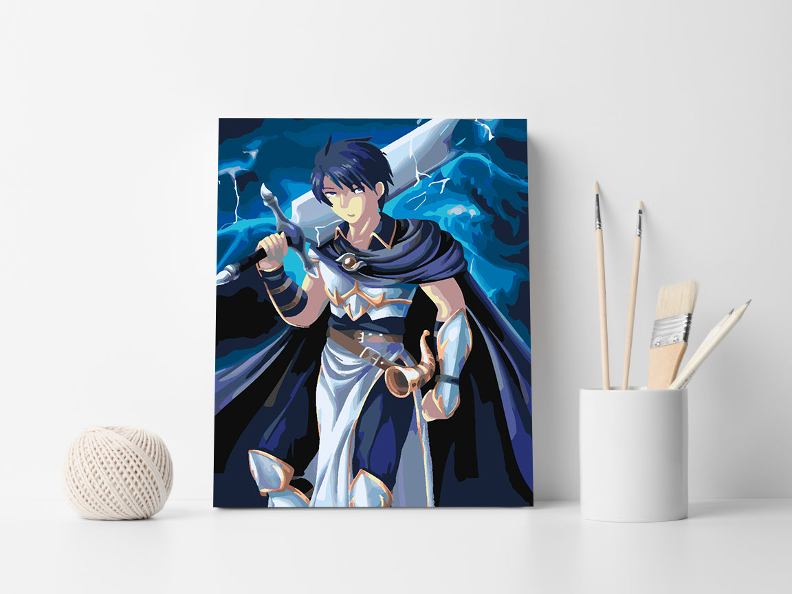 Pictura pe numere - Razboinic Anime 4426
