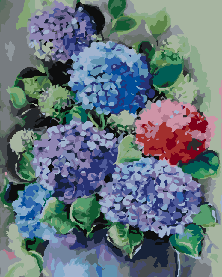 Painting by numbers - Flowers 4427