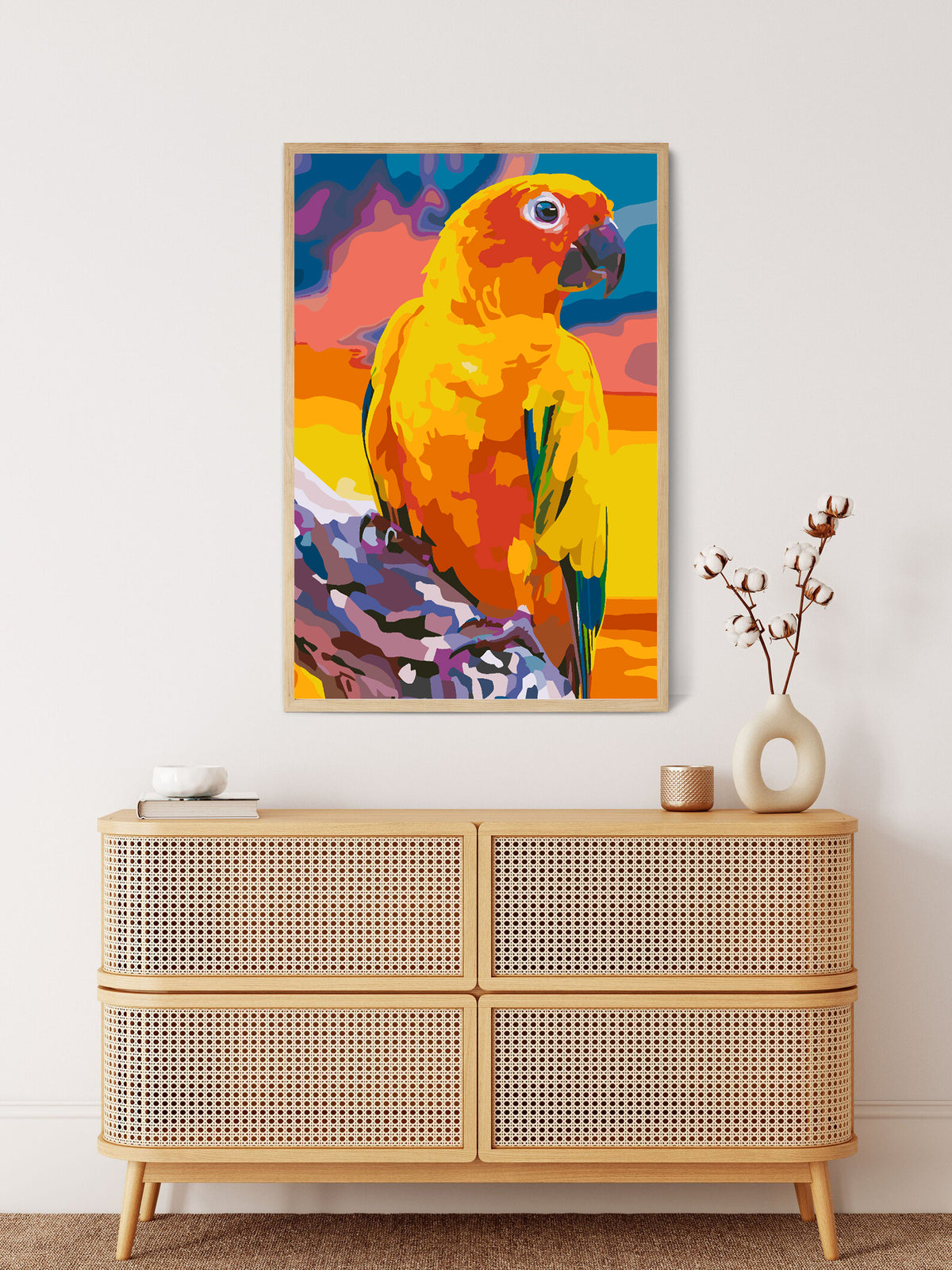 Paint by numbers - Orange Parrot 4429