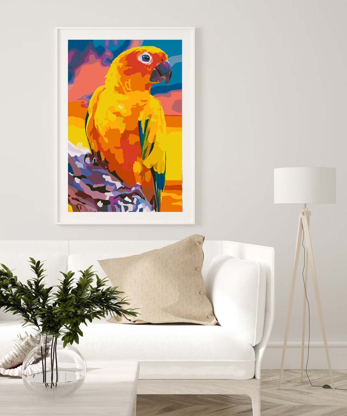 Paint by numbers - Orange Parrot 4429