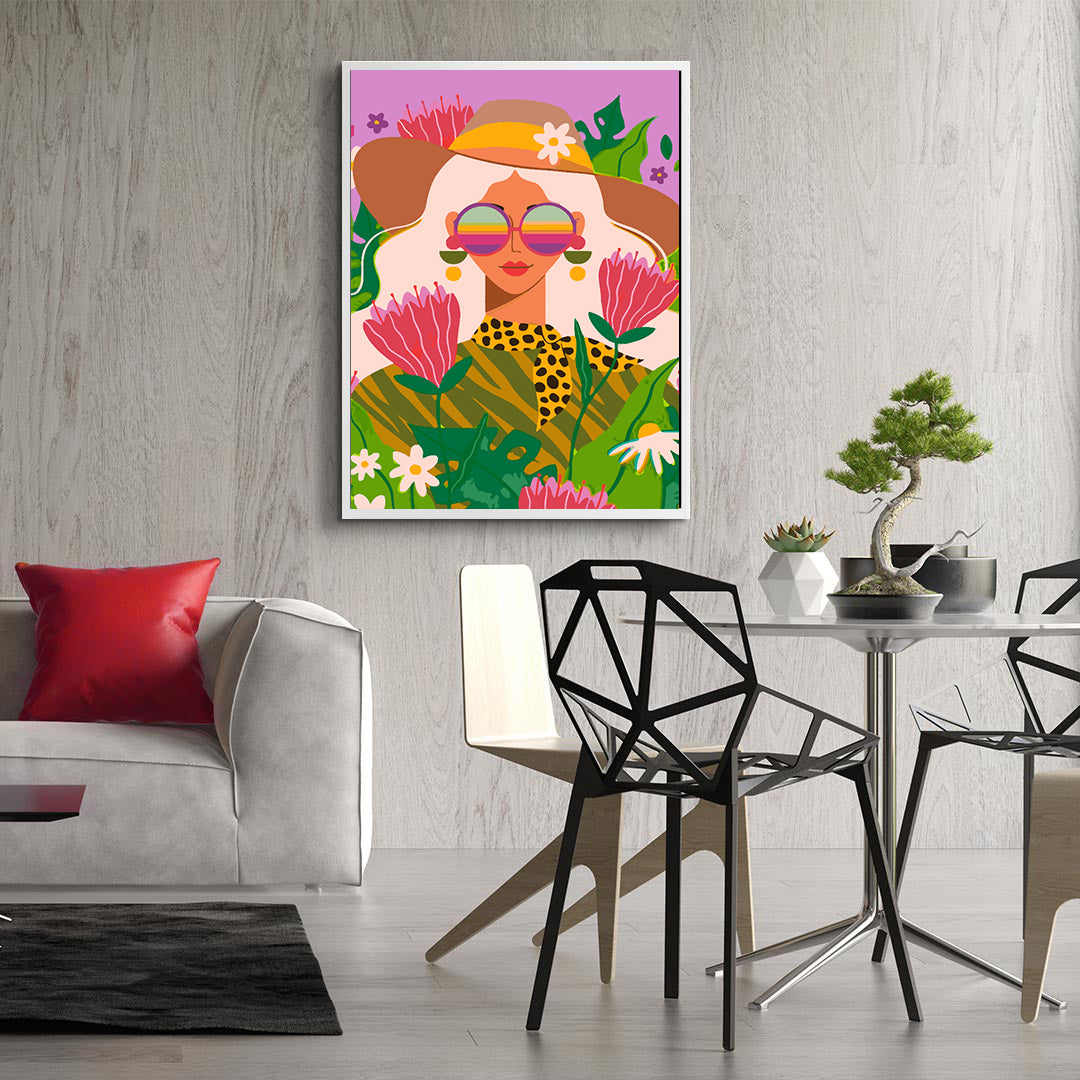 Paint by numbers - Girl with Flowers 4431