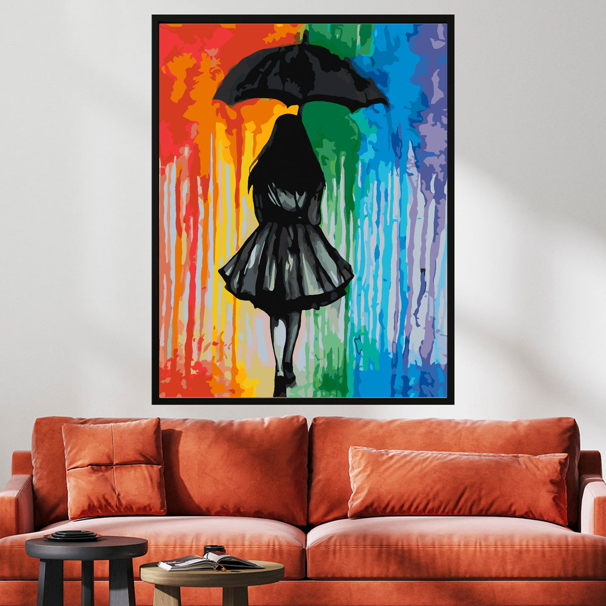 Paint by numbers - Girl with Umbrella 4433