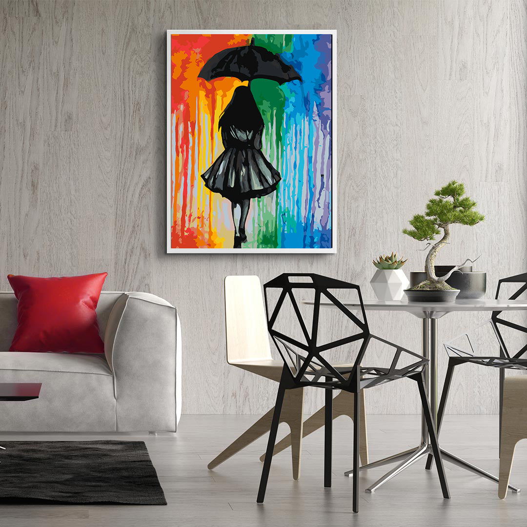 Paint by numbers - Girl with Umbrella 4433
