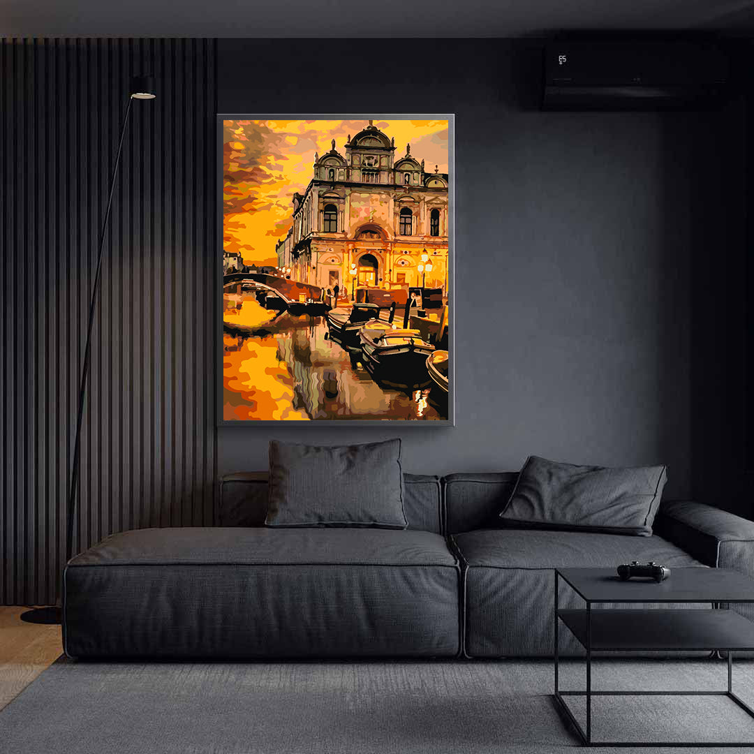 Paint by numbers - City on Water 4434