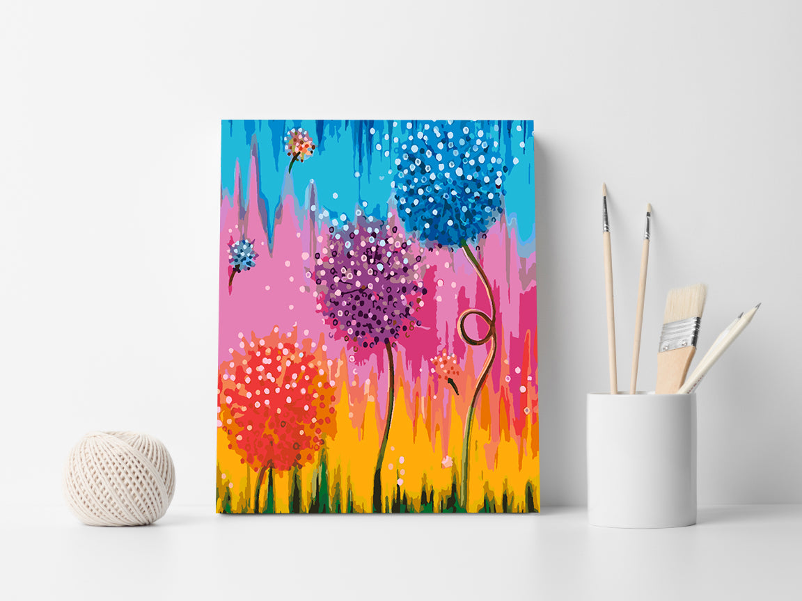 Painting by numbers - Flowers 4439