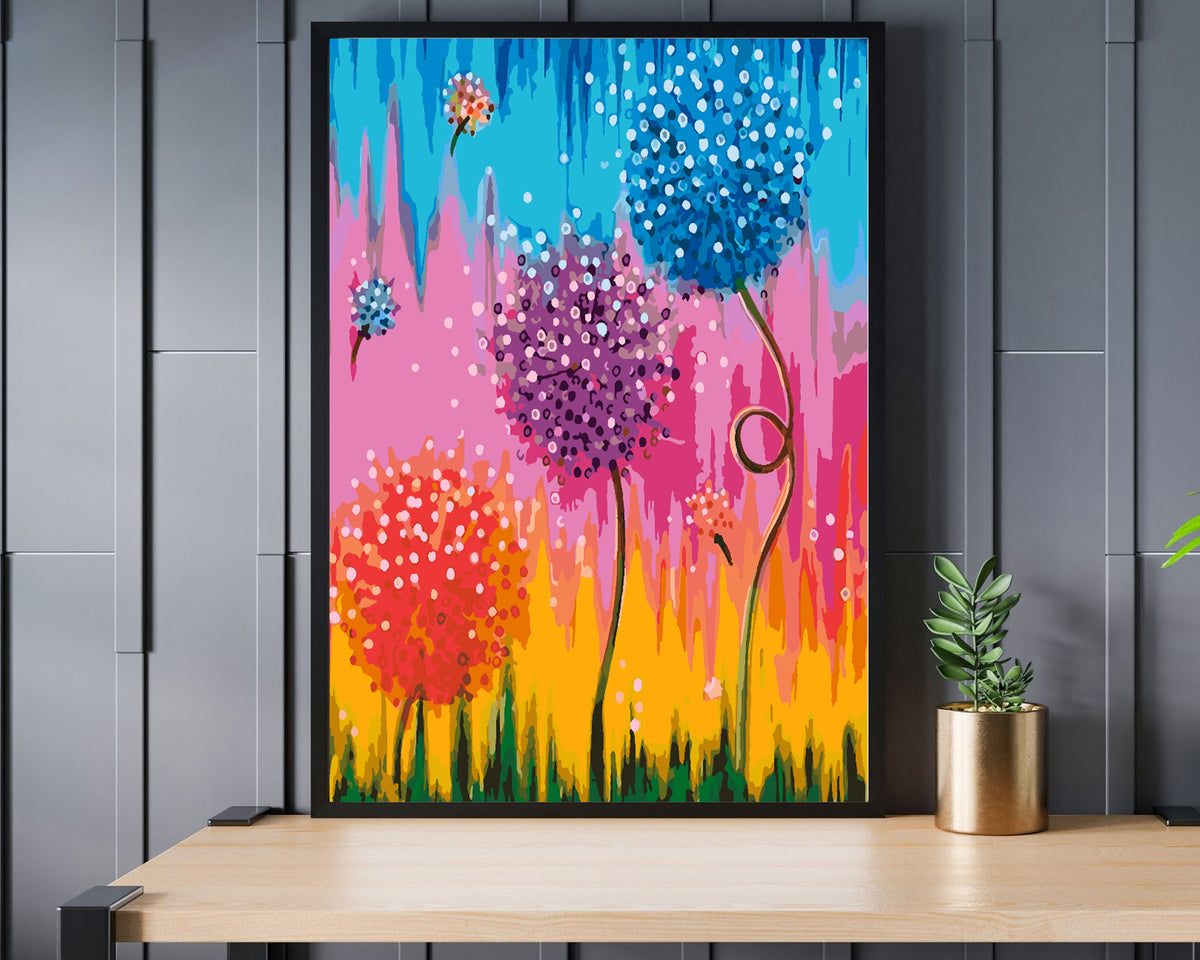 Painting by numbers - Flowers 4439