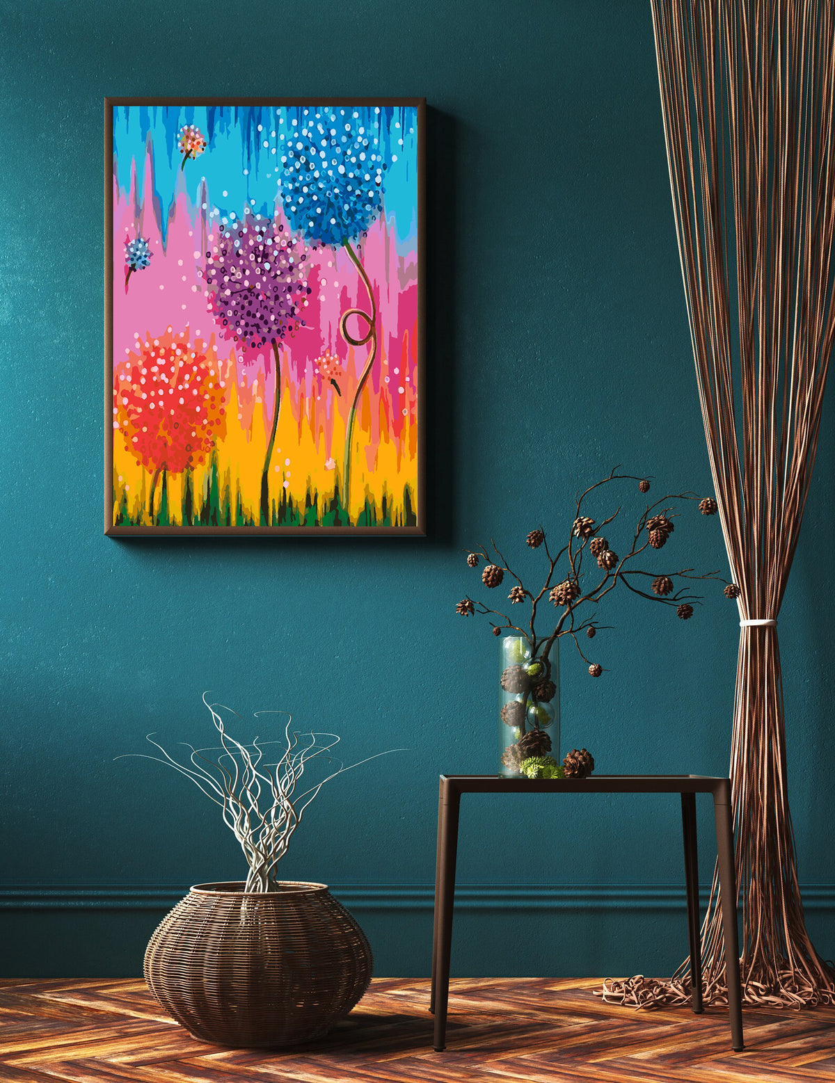 Painting by numbers - Flowers 4439