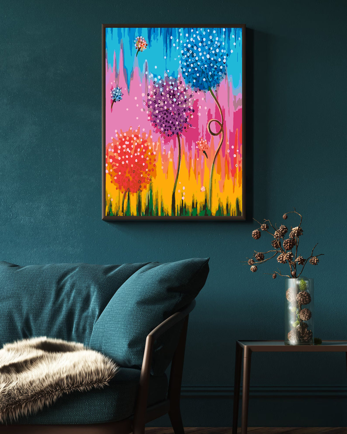 Painting by numbers - Flowers 4439
