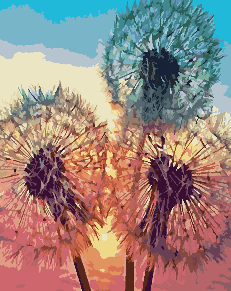 Pictura pe numere - Papadii 4443
