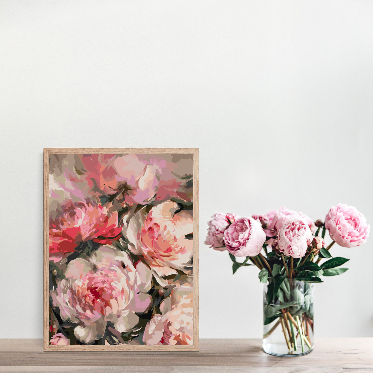 Paint by numbers - Pink Flowers 4451