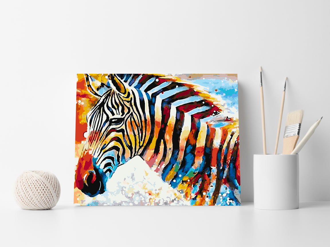Pictura pe numere - Zebra 4453