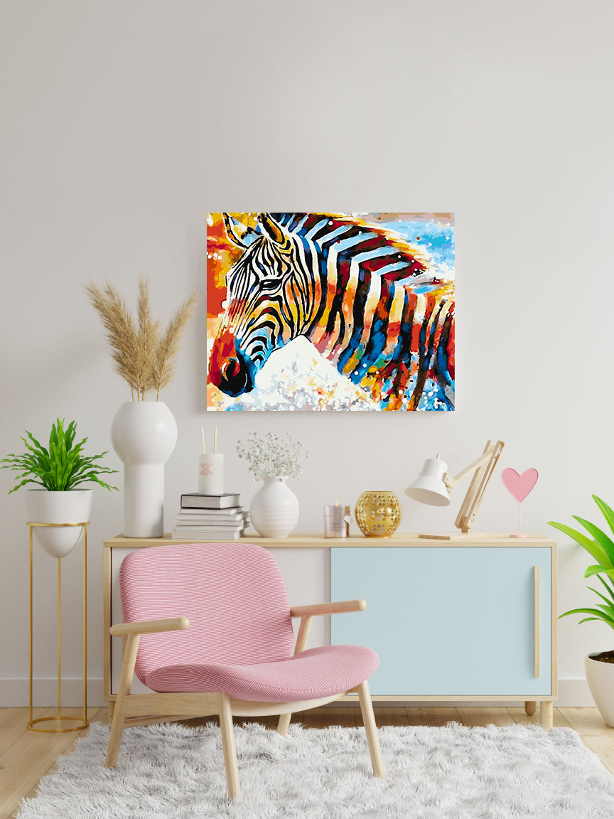 Pictura pe numere - Zebra 4453