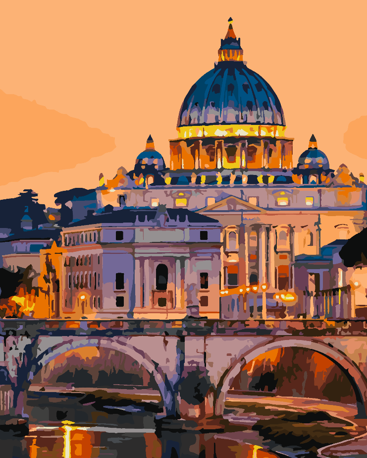 Paint by numbers - St. Peter's Basilica 4455