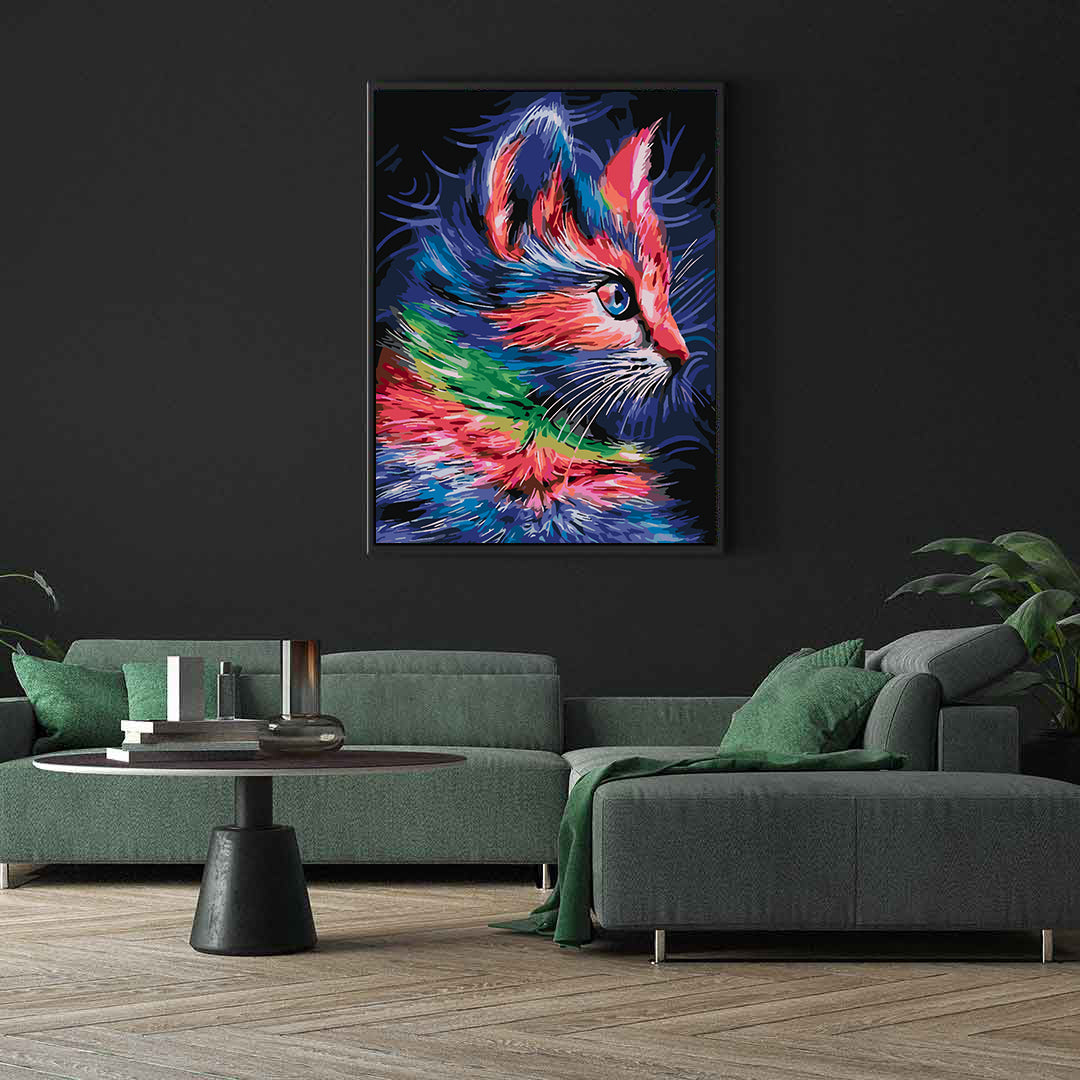 Pictura pe numere - Pisica Portret 4456