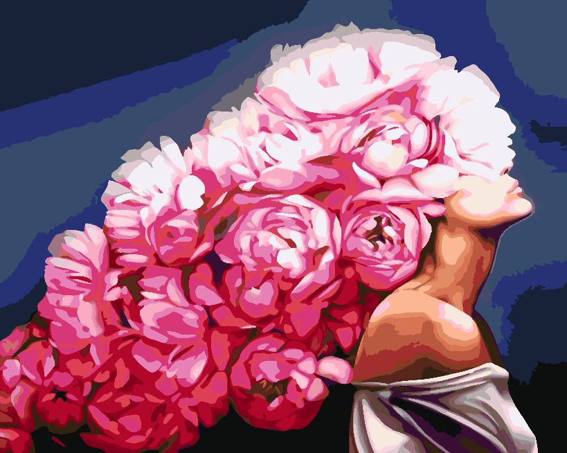Painting by numbers - Flower Head 4457